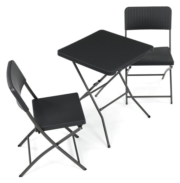 Vikio Zahradní balkónový set 1+2 šedá AZS123S