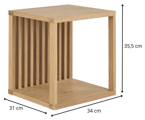Actona Nástěnná police Wellington 34 cm dub přírodní
