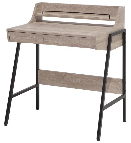 Pracovní stůl BROXTON Světle hnědá 77 cm 46 cm se zásuvkami