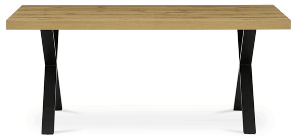 Vikio Jídelní stůl 180x90 cm LTD dub nohy X AJS162D