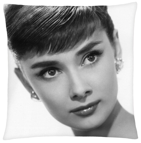 Polštář Audrey Hepburn 02 Mybesthome 40x40 cm Varianta: Povlak na polštář, 40x40 cm