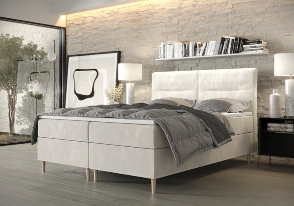 Americká manželská postel HENNI - 140x200, béžová
