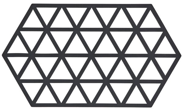 Zone Denmark Silikonová podložka pod horké Triangles Black 24 cm