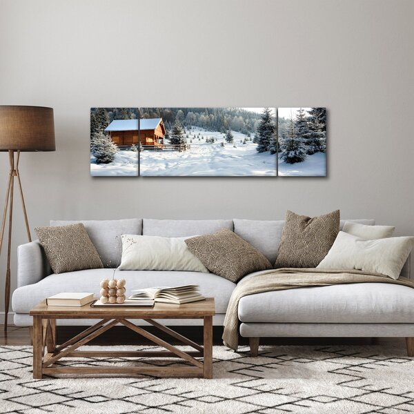 Obraz - Horská chata (170x50 cm)