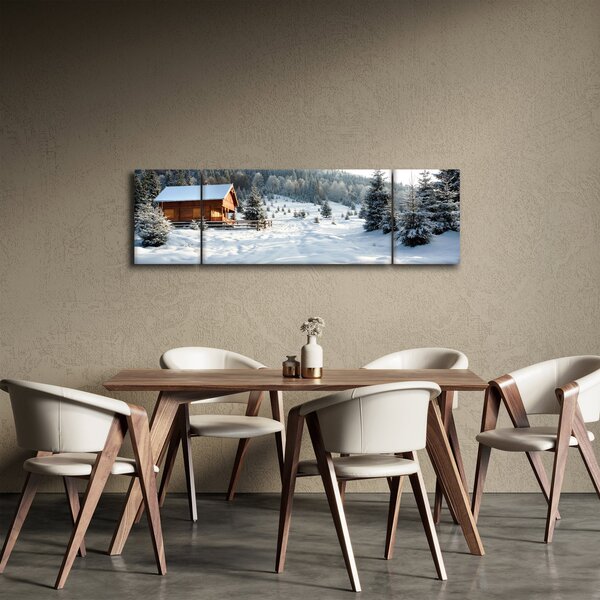 Obraz - Horská chata (170x50 cm)