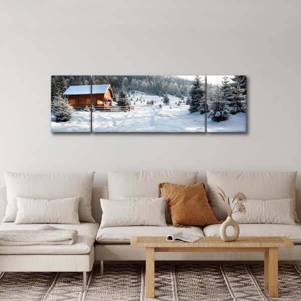 Obraz - Horská chata (170x50 cm)