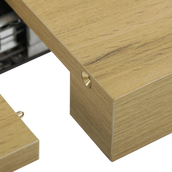 Vikio Jídelní stůl rozkládací 160-240x90 cm lamino dub AJS169D