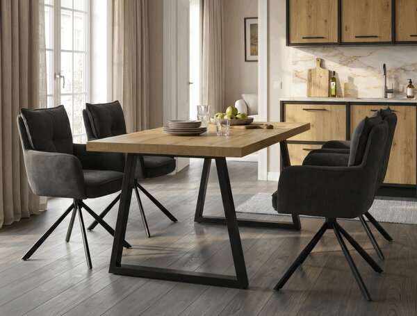 Vikio Jídelní stůl rozkládací 160-240x90 cm lamino dub AJS169D