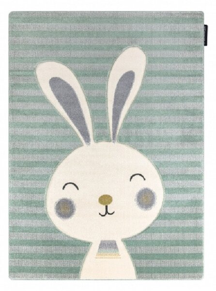 Dywany Łuszczów Dětský kusový koberec Petit Rabbit green ROZMĚR: 80x150