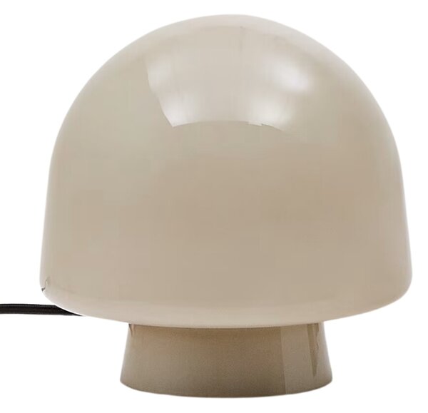 Šedá skleněná stolní lampa Kave Home Reig