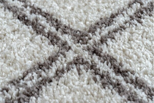 Dywany Łuszczów, Kusový koberec Berber Asila B5970 cream and brown, 80x150, béžová, obývací pokoj