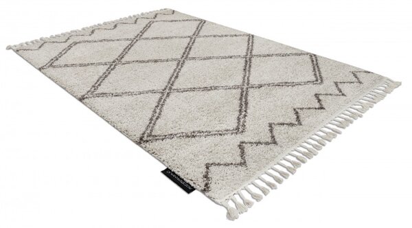 Dywany Łuszczów, Kusový koberec Berber Asila B5970 cream and brown, 80x150, béžová, obývací pokoj