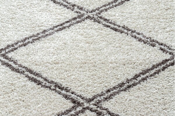 Dywany Łuszczów, Kusový koberec Berber Asila B5970 cream and brown, 80x150, béžová, obývací pokoj