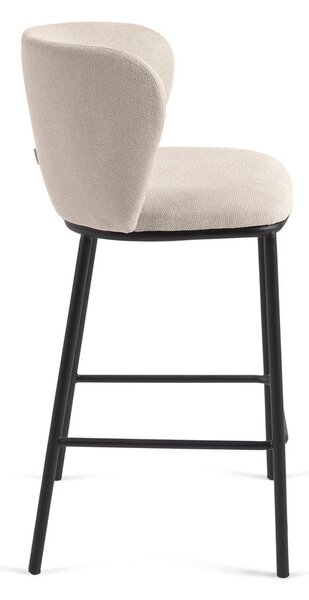 Béžová barová židle (výška sedáku 65 cm) Ciselia – Kave Home