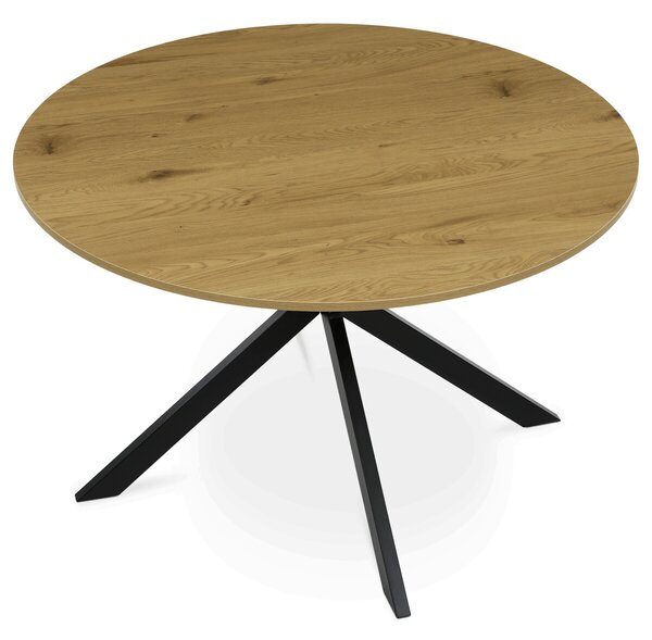 Vikio Kulatý jídelní stůl pr 120 cm dekor divoký dub AJS168D