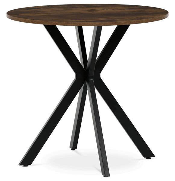 Vikio Kulatý jídelní stůl pr 80 cm dekor old wood AJS167OW