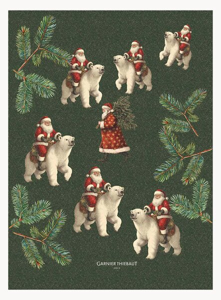 Sada utěrek Ours De Noel Sapin, 4 díly