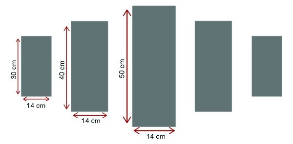 Wallity Vícedílný obraz KARA 82x50 cm vícebarevný