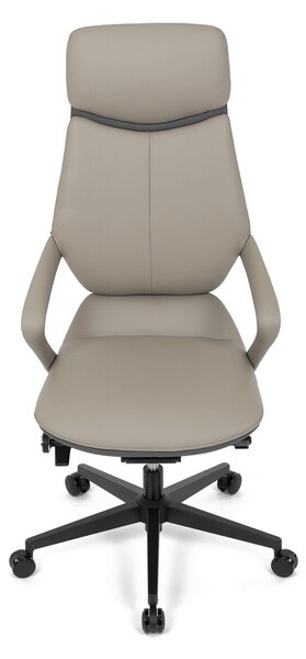 Vikio Kancelářské křeslo houpací mechanismus šedá ekokůže AKZ214S