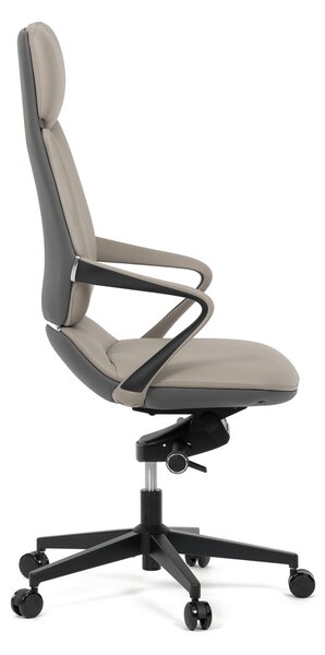 Vikio Kancelářské křeslo houpací mechanismus šedá ekokůže AKZ214S