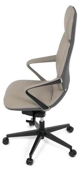 Vikio Kancelářské křeslo houpací mechanismus šedá ekokůže AKZ214S