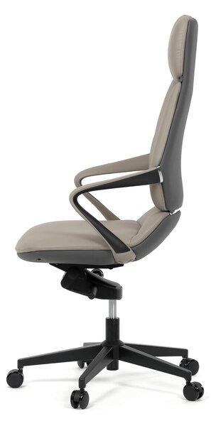 Vikio Kancelářské křeslo houpací mechanismus šedá ekokůže AKZ214S