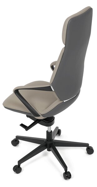 Vikio Kancelářské křeslo houpací mechanismus šedá ekokůže AKZ214S