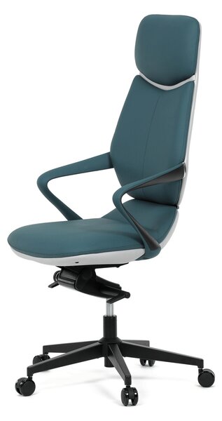 Vikio Kancelářské křeslo houpací mechanismus modrá ekokůže AKZ214Z