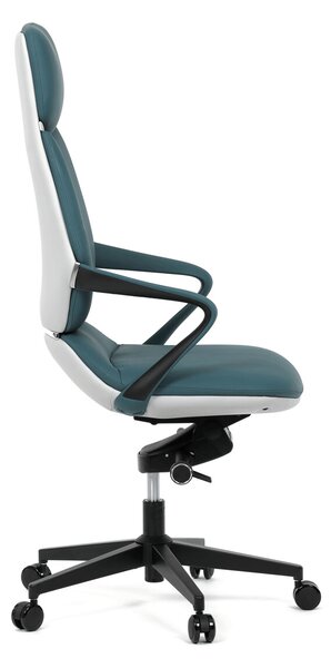 Vikio Kancelářské křeslo houpací mechanismus modrá ekokůže AKZ214Z