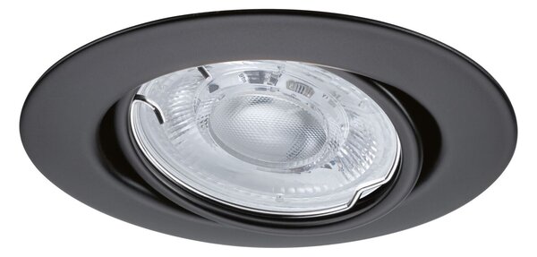 PAULMANN LED vestavné svítidlo Base GU10 Flat výklopné 3x4W 230V 2700K černá mat