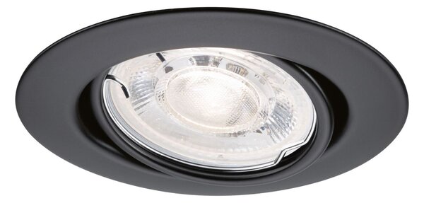 PAULMANN LED vestavné svítidlo Base GU10 Flat výklopné 3x4W 230V 2700K černá mat
