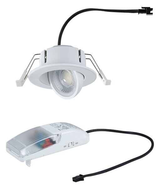 PAULMANN LED vestavné svítidlo Zina IP65 5W / 8W 230V stmívatelné 2700 - 4000K bílá mat