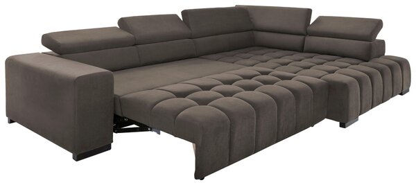 ROHOVÁ SEDAČKA, textil, hnědá Livetastic - Sedací soupravy, Online Only