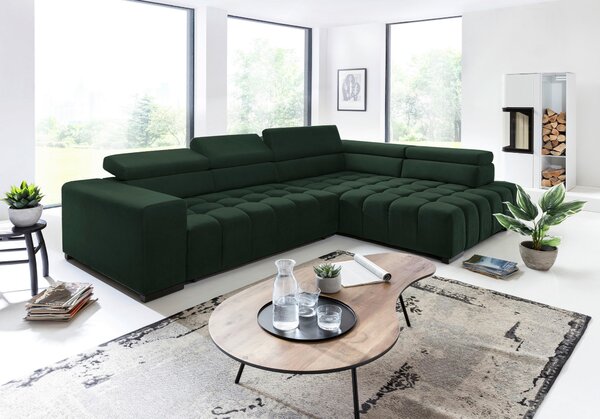ROHOVÁ SEDAČKA, textil, zelená Livetastic - Sedací soupravy, Online Only