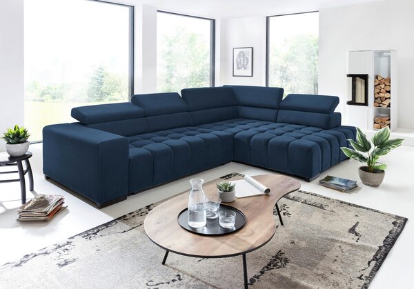 ROHOVÁ SEDAČKA, textil, modrá Livetastic - Sedací soupravy, Online Only
