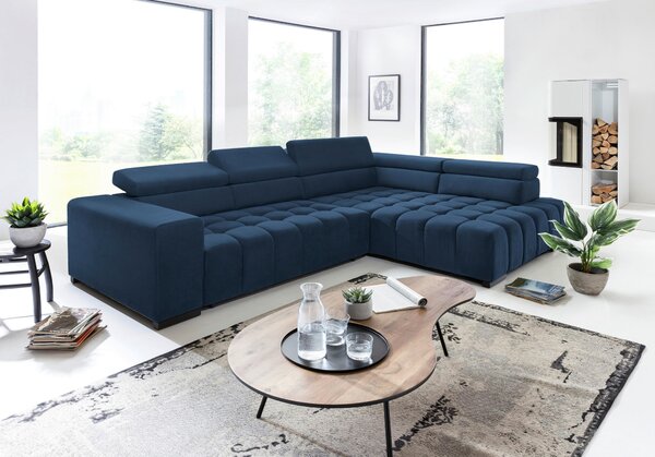 ROHOVÁ SEDAČKA, textil, modrá Livetastic - Sedací soupravy, Online Only