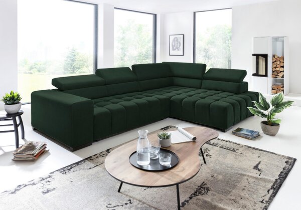 ROHOVÁ SEDAČKA, textil, zelená Livetastic - Sedací soupravy, Online Only