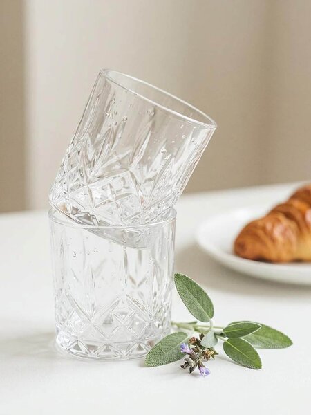 Sinsay - Sklenice s reliéfním vzorem 2 pack - clear