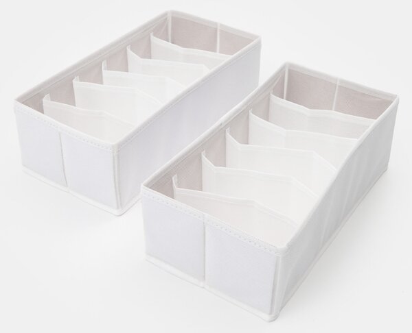 Sinsay - Sada organizérů na spodní prádlo 2 pack - bílá