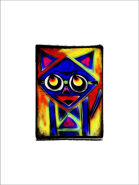 Umělecké dílo od Petr Kasal - "POHLAĎ KOČCE UŠI 1", rozměr: 30 x 40 cm