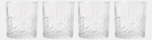 Sinsay - Sklenice s reliéfním vzorem 4 pack - clear