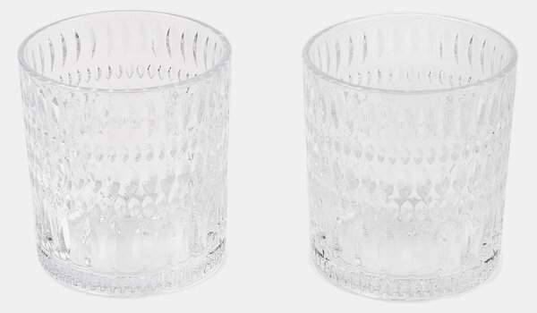 Sinsay - Sklenice s reliéfním vzorem 2 pack - clear