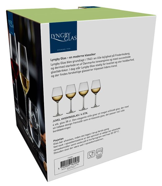 Lyngby Glas Sklenice na bílé víno 38cl (sada 4 ks)