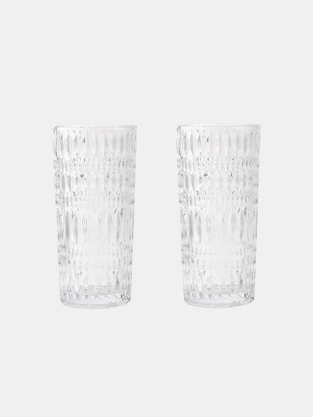 Sinsay - Sklenice s reliéfním vzorem 2 pack - clear