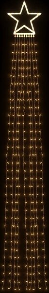 VidaXL Světla na vánoční stromek 320 modrých LED 375 cm [356923] Barva: Vícebarevný