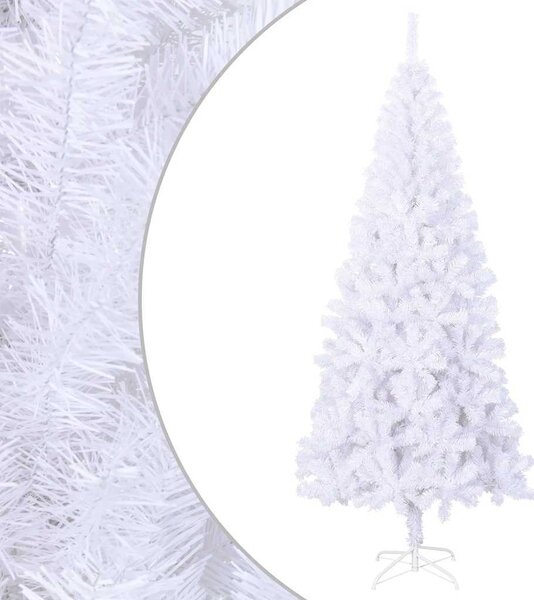 VidaXL Umělý vánoční stromeček PVC a ocel [244192] Barva: Bílá, Velikost: 120 cm