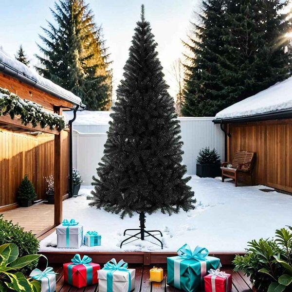 VidaXL Umělý vánoční stromeček PVC a ocel [244192] Barva: Bílá, Velikost: 120 cm