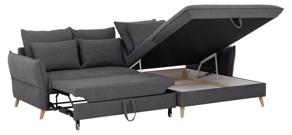ROHOVÁ SEDAČKA, textil, šedá Livetastic - Sedací soupravy, Online Only