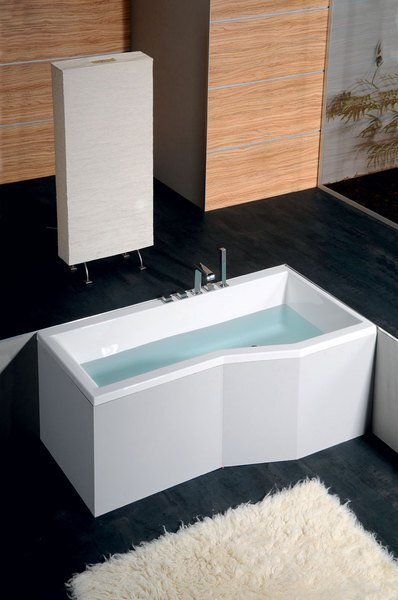 Polysan Polysan, VERSYS L asymetrická vana 160x84x70x47cm, bílá, 14611