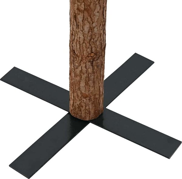 VidaXL Úzký vánoční stromeček, s 61 červenými míčky [3394886] Barva: Zelená a bílá, Velikost: 150 cm